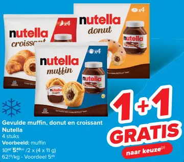 Aanbieding: Gevulde muffin, donut en croissant