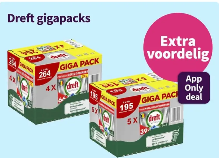 Promotie: Dreft gigapacks