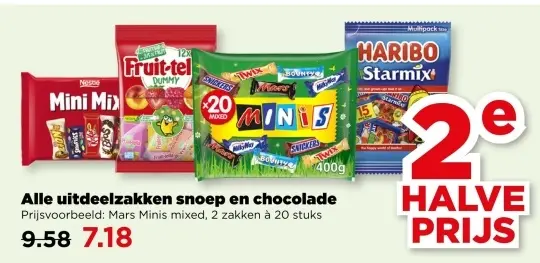 Aanbieding: Alle uitdeelzakken snoep en chocolade