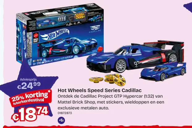 Aanbieding: Hot Wheels Speed Series Cadillac