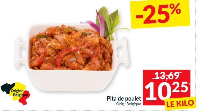 Offre: Pita de poulet