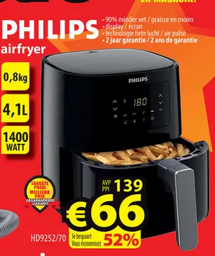 Aanbieding: PHILIPS airfryer