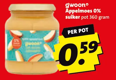 Aanbieding: Appelmoes 0% suiker
