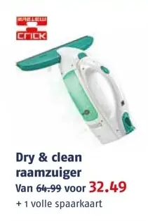 Aanbieding: Dry & clean raamzuiger