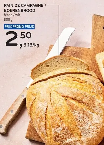 Offre: Pain de campagne / boerenbrood