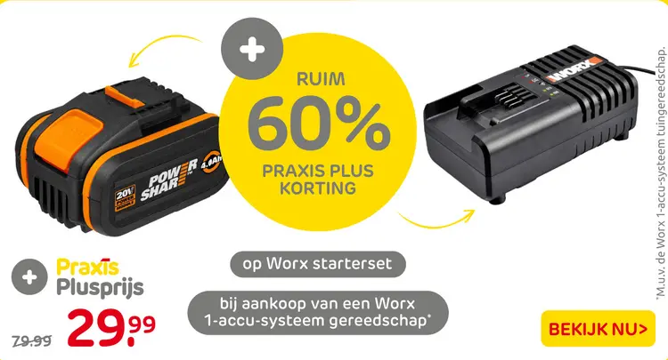 Aanbieding: Worx starterset