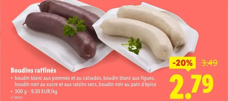 Offre: Boudins raffinés