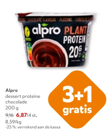 Promotie: Dessert proteïne chocolade