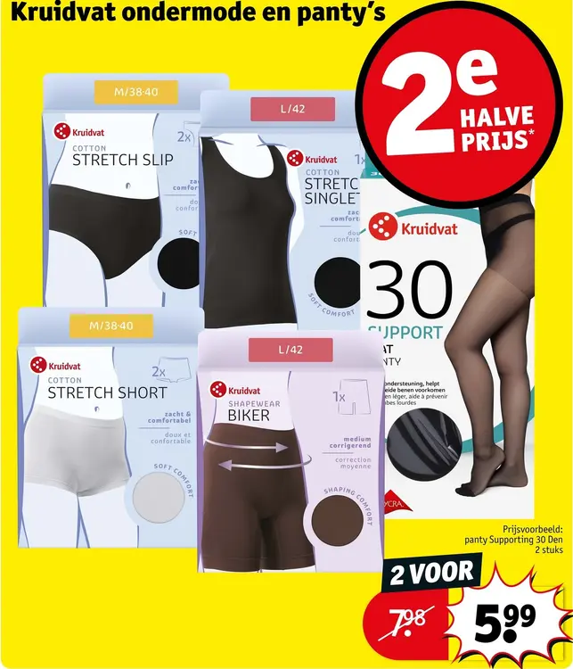 Aanbieding: Ondermode en panty's