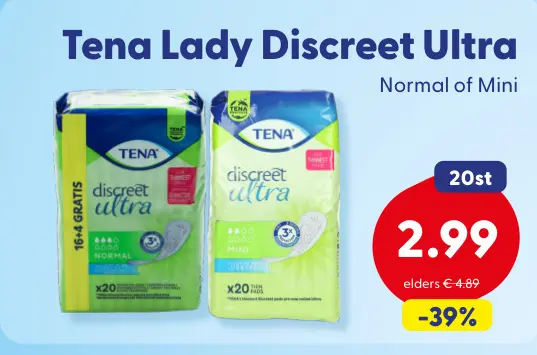 Aanbieding: Tena Lady Discreet Ultra