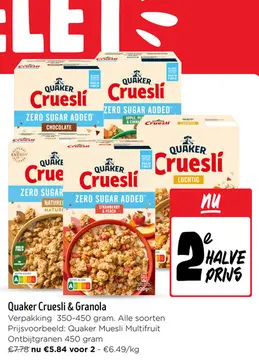 Aanbieding: Quaker Cruesli & Granola