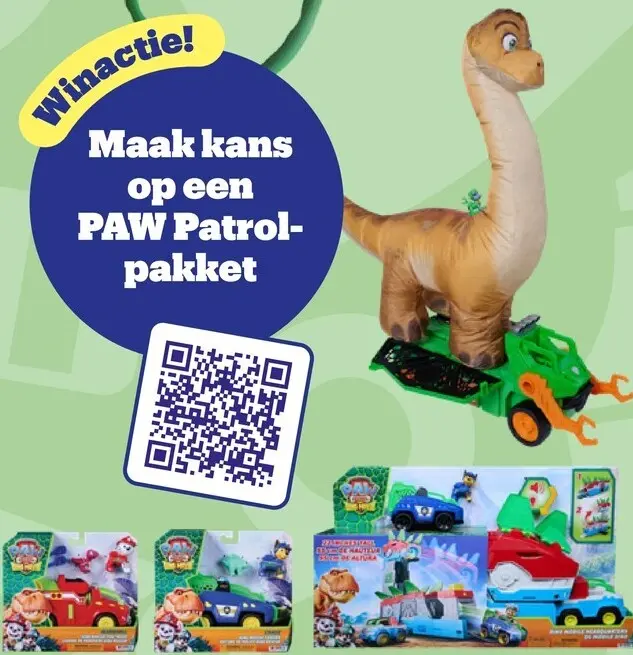 Promotie: Prijzenpakket van PAW Patrol: De Dinofilm