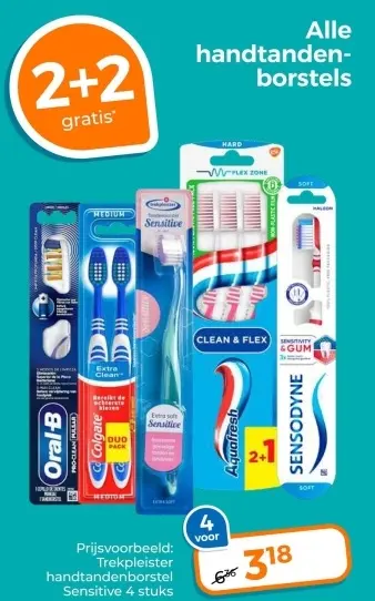 Aanbieding: Trekpleister handtandenborstel Sensitive