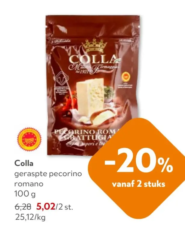 Promotie: Geraspte pecorino romano