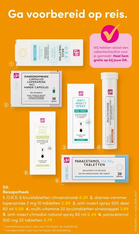 Aanbieding: DA Reisapotheek