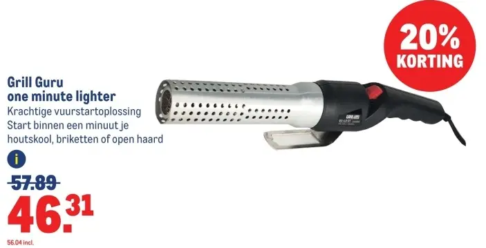 Aanbieding: one minute lighter