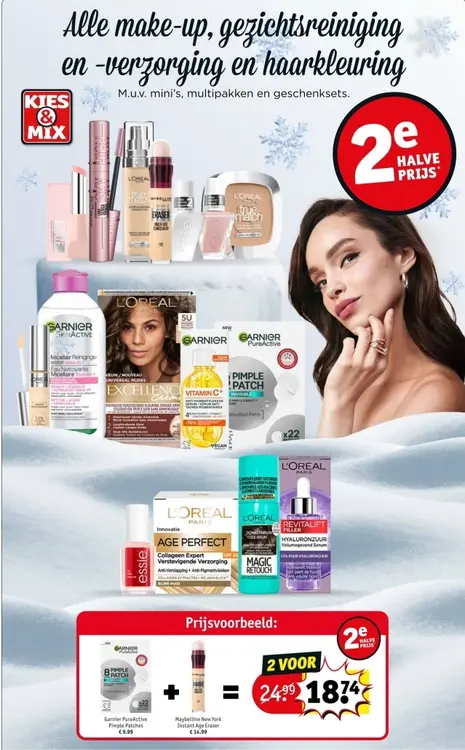 Promotie: Alle make-up, gezichtsreiniging en -verzorging en haarkleuring