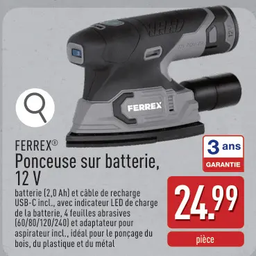 Offre: Ponceuse sur batterie