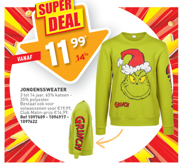 Aanbieding: JONGENSSWEATER