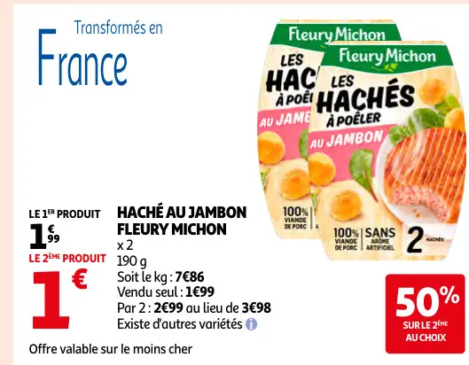 Offre: Haché au jambon