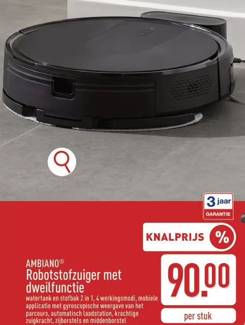 Promotie: Robotstofzuiger met dweilfunctie
