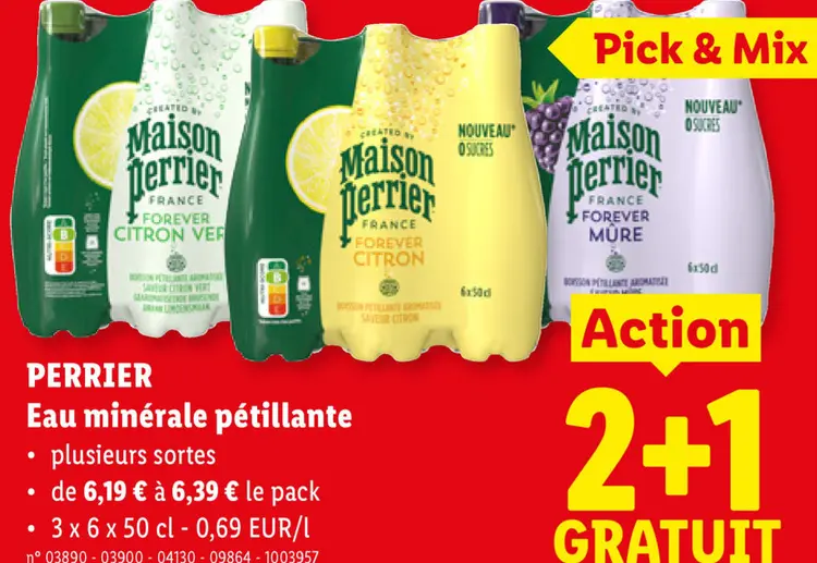 Offre: Eau minérale pétillante