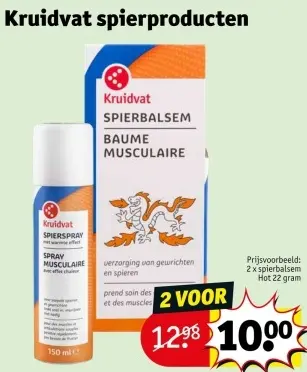 Promotie: spierproducten