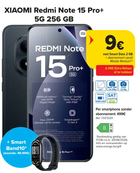 Promotie: Redmi Note 15 Pro+ 5G 256 GB
