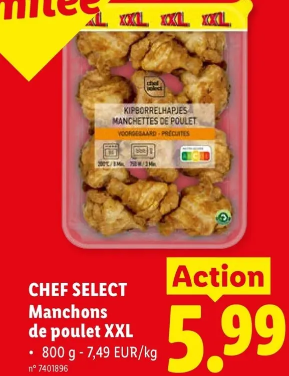 Offre: Manchons de poulet XXL