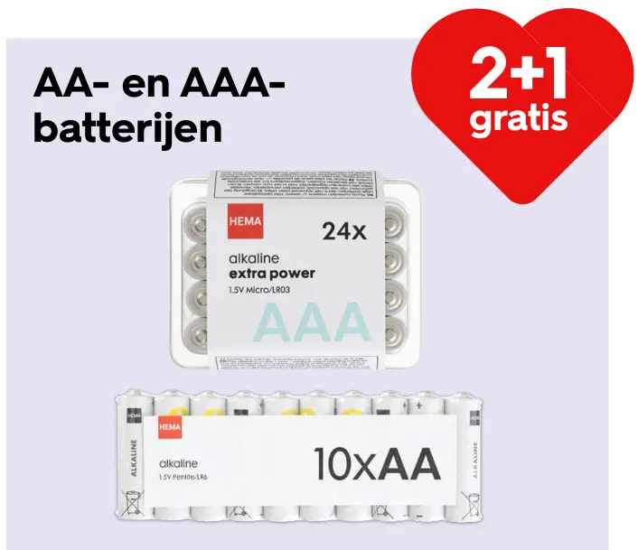 Promotie: AA- en AAA-batterijen
