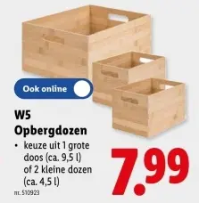 Promotie: Opbergdozen