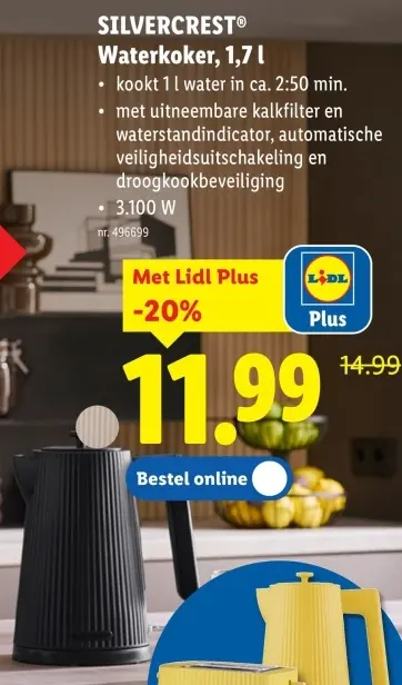 Promotie: Waterkoker 1,7 l