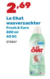 Promotie: wasverzachter Fresh & Care