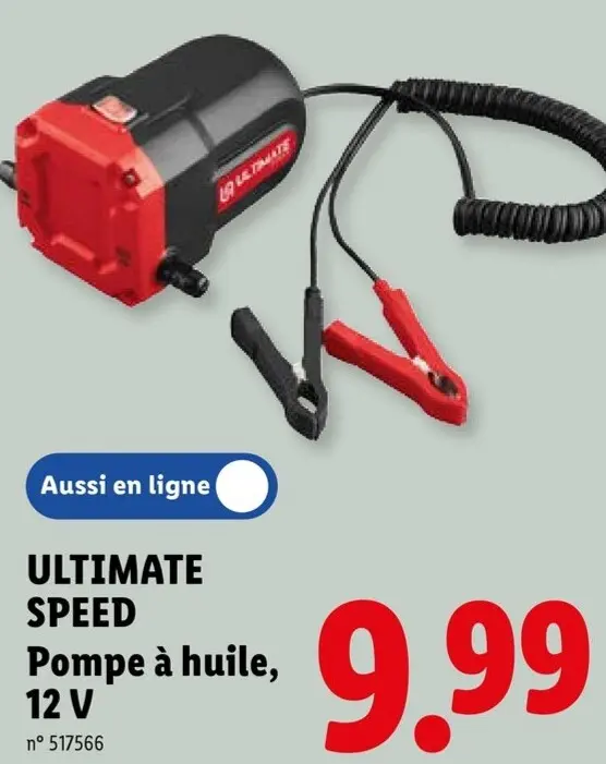 Offre: ULTIMATE SPEED Pompe à huile 