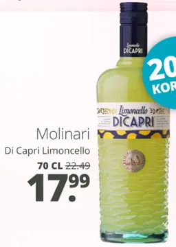 Aanbieding: Molinari Di Capri Limoncello