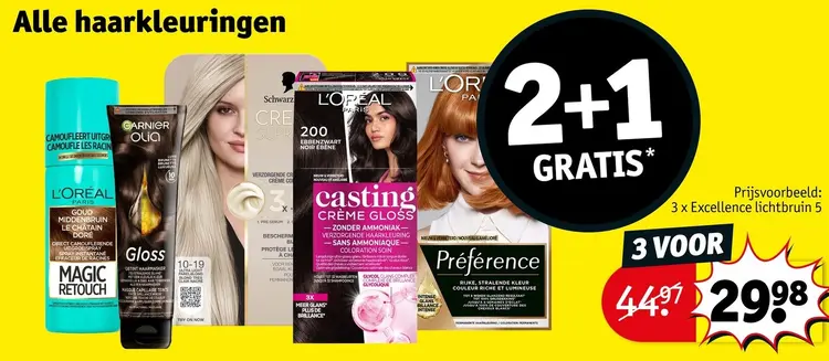 Promotie: Alle haarkleuringen