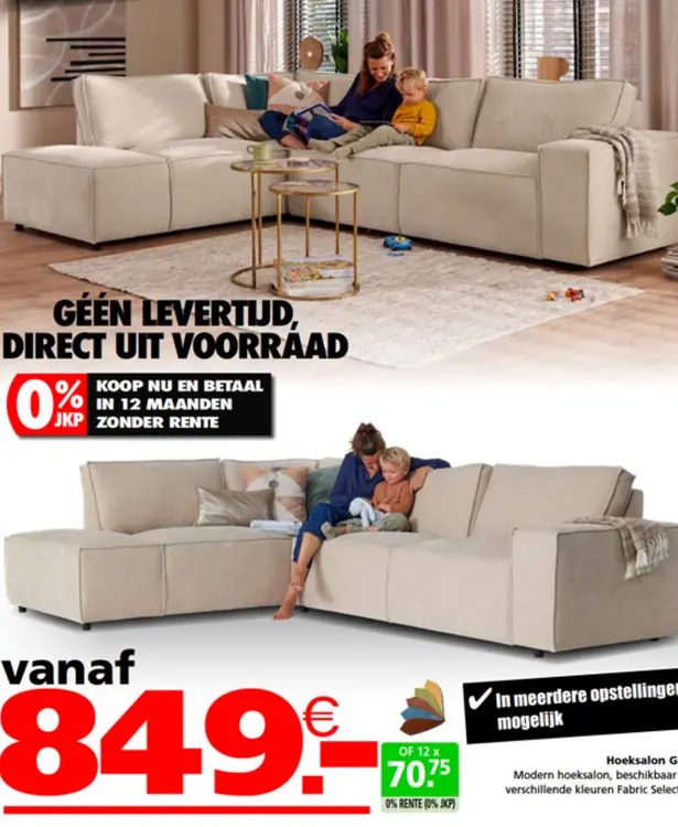 Promotie: Hoeksalon G