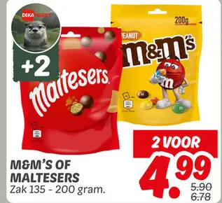 Aanbieding: M&M's of Maltesers
