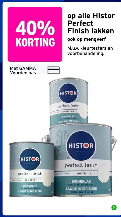 Aanbieding: Histor Perfect Finish lakken