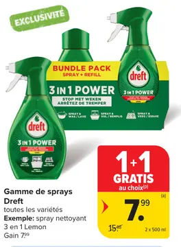 Offre: Gamme de sprays Dreft
