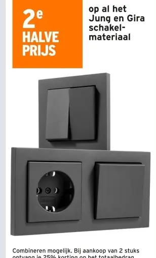 Aanbieding: Jung en Gira schakelmateriaal