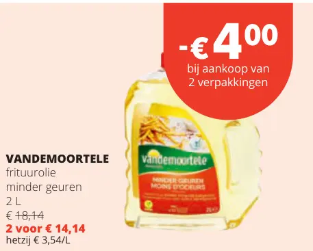 Promotie: Frituurolie minder geuren