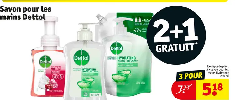 Offre: Savon pour les mains Dettol