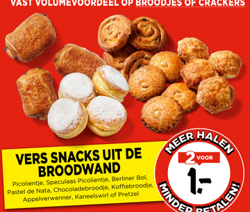 Aanbieding: VERS SNACKS UIT DE BROODWAND