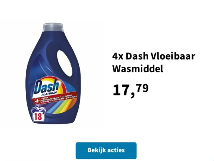 Aanbieding: Dash Vloeibaar Wasmiddel