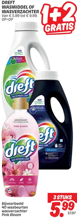 Wasmiddel of wasverzachter