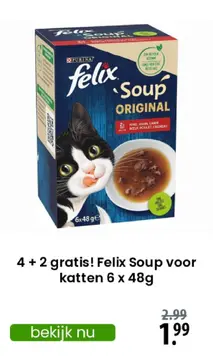 Aanbieding: Felix Soup voor katten