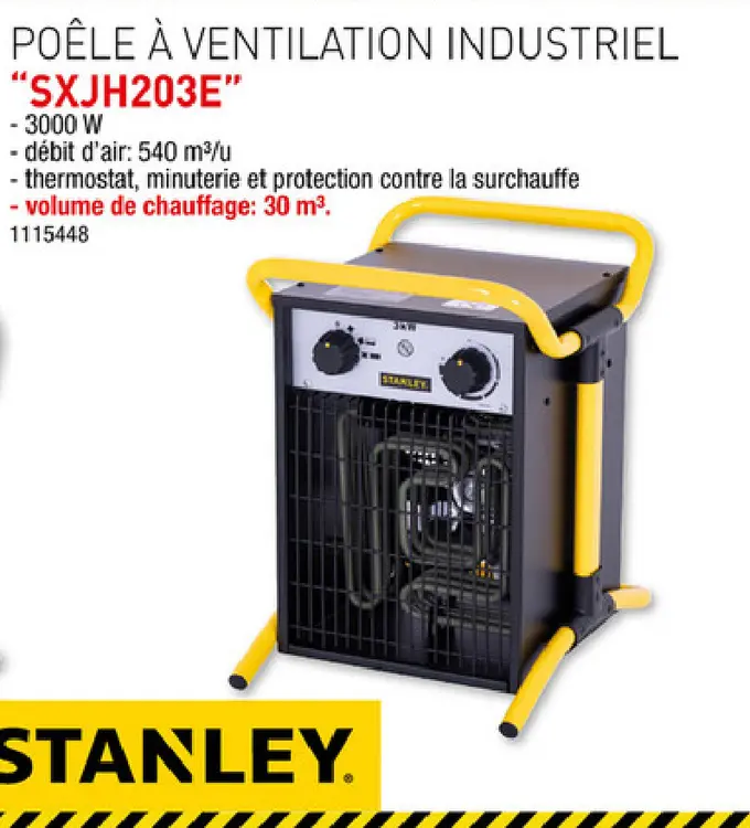 Offre: Poêle à ventilation industriel "sxjh203e"