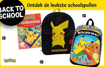 Aanbieding: Pokemon schoolspullen