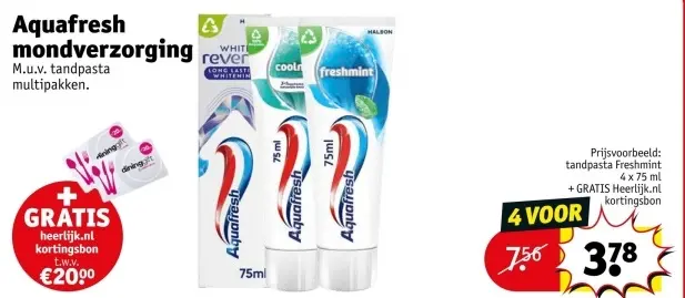 Aanbieding: Aquafresh mondverzorging